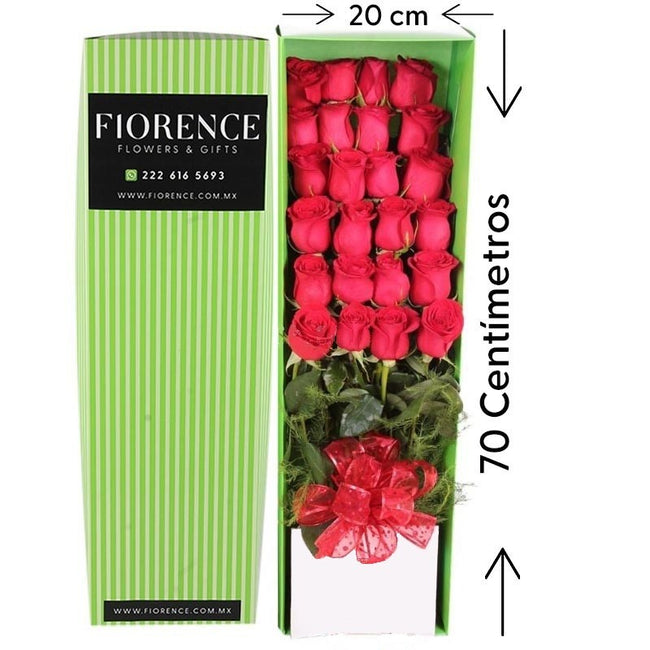Caja de Regalo con 24 Rosas