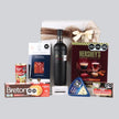 Gourmet Box for Him: Freixenet Red Wine, Serrano Ham, Cheese and Coffee Chocolates