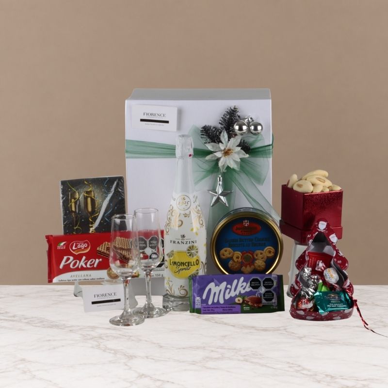 Caja Navideña de Regalo Dulce con Limoncello Spritz