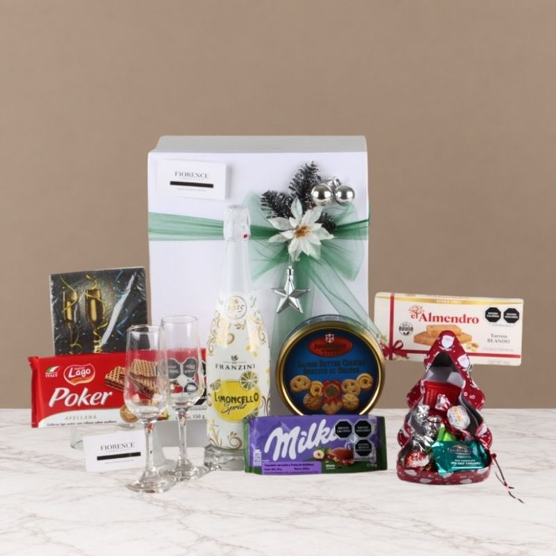 Caja Navideña de Regalo Dulce con Limoncello Spritz