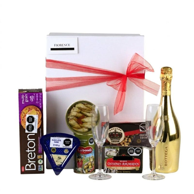 Golden Gourmet Box: Bottega Gold & Fine Delicacy Set.