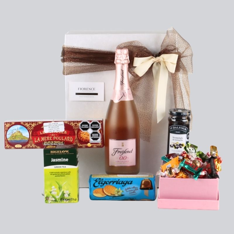 Premium Alcohol-Free Gift: Freixenet Rosé, La Mère Poulard Chocolates and More