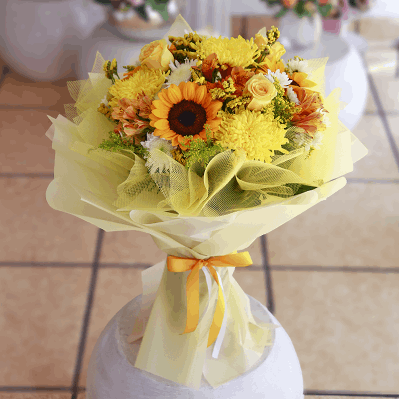 Espectacular Ramo con flores amarillas