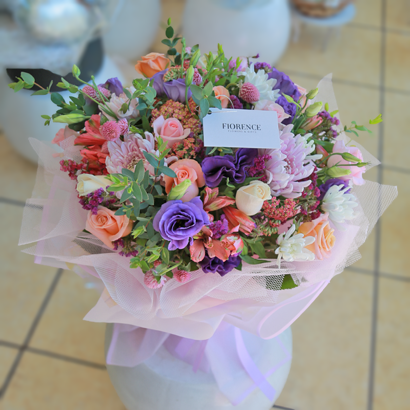 Ramo Siempre Contigo - Flores Mixtas Lisianthus y Rosas