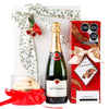 Gourmet Gift with Taittinger Champagne, Chocolates and Gourmet almond shortbreads