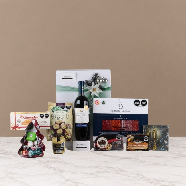 Regalo Navideño Gourmet Vincens: Vino Tinto y Maridaje Fino