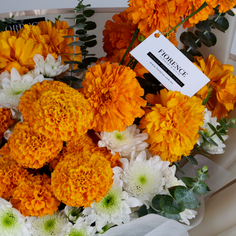 Marigold and Daisies Bouquet 