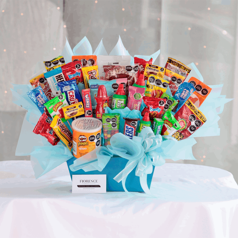 Candy Bouquet Festín De Botanas, Chocolates Y Dulces