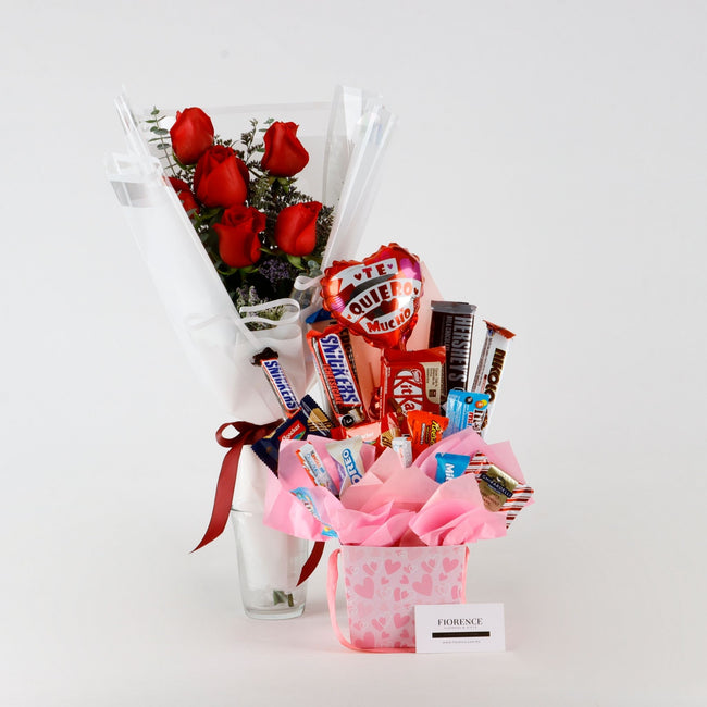 Candy Bouquet Eres un Amor con Rosas o Peluche