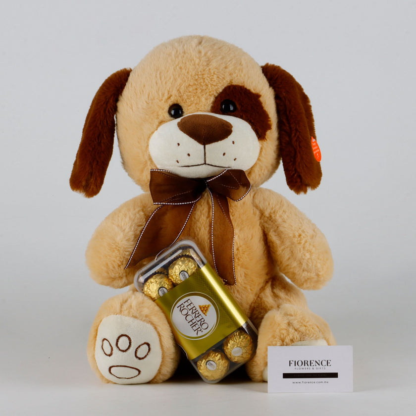 Perrito Enamorado con Chocolates