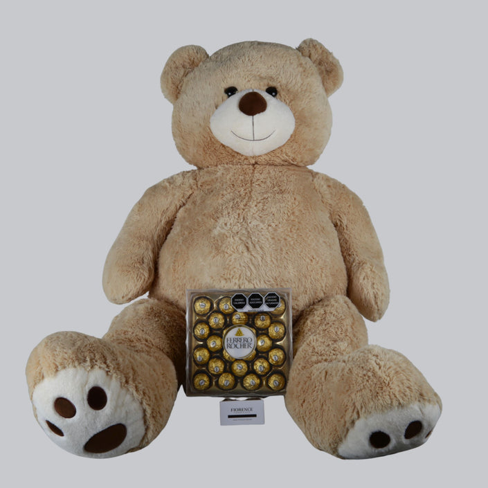 Oso de Peluche Gigante con Chocolates