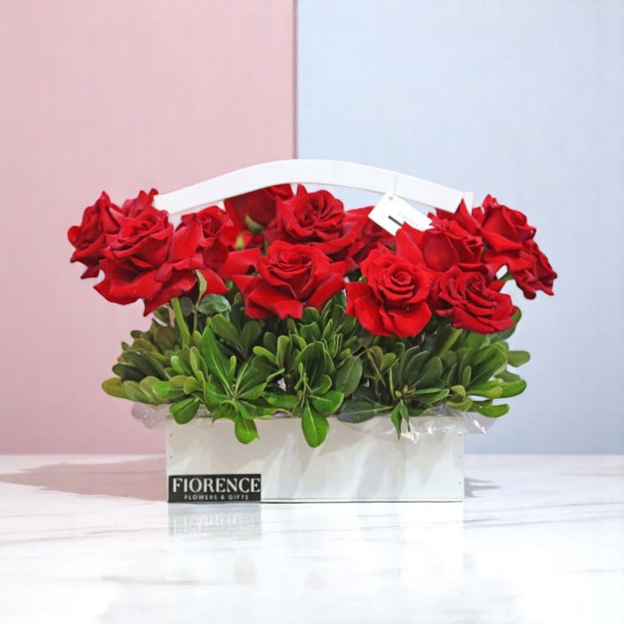 “All my love” - Arrangement with red roses