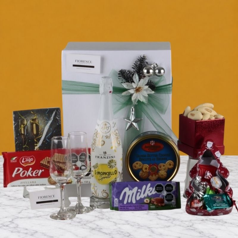 Caja Navideña de Regalo Dulce con Limoncello Spritz
