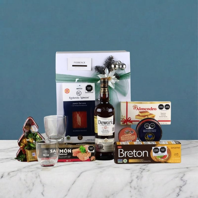 Glenfiddich 12 Christmas Gift Box | Charcuterie & Gourmet Selection 