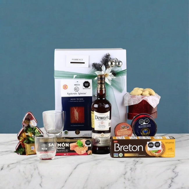 Glenfiddich 12 Christmas Gift Box | Charcuterie & Gourmet Selection 