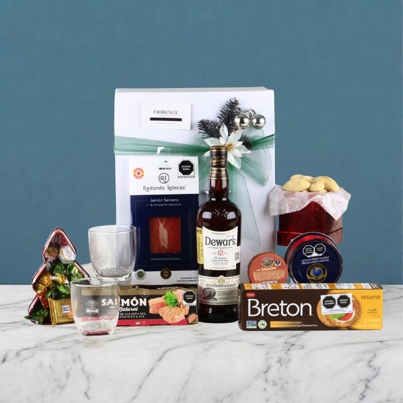 Dewar´s Gourmet Christmas Gift Box | Serrano Ham & Snacks