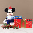 Christmas Mickey Mouse Plush with Chocolates and Cookies