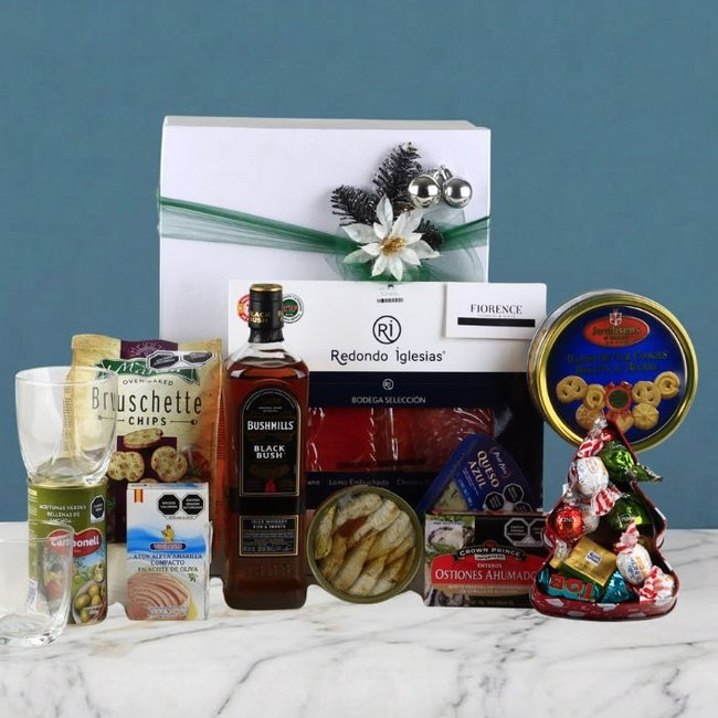 Gourmet Christmas Gift featuring Bushmills Black Bush Whiskey