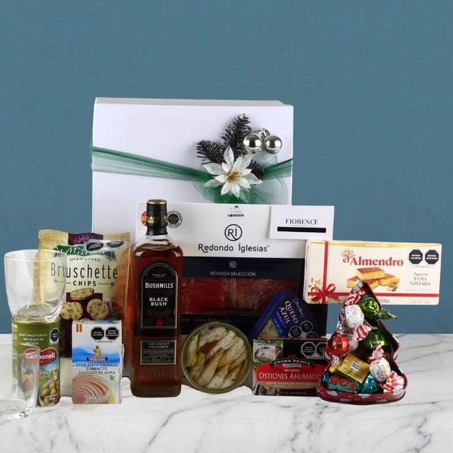 Gourmet Christmas Gift featuring Bushmills Black Bush Whiskey