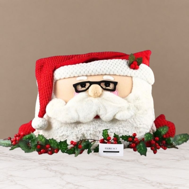 Santa Claus pillow with Belgian Chocolates.