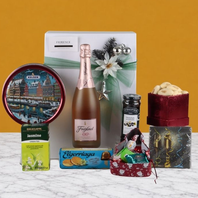 Premium Alcohol-Free Christmas Gift: Freixenet Rosé, La Mère Poulard Chocolates and More