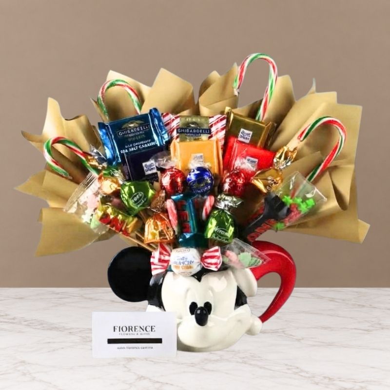 Christmas Mickey Mouse Candy Bouquet