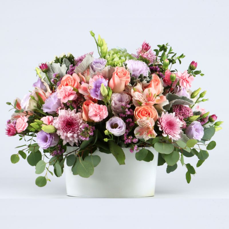Emma - Pastel Flower Arrangement with Roses