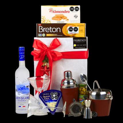 Increíble Regalo Navideño con Vodka, Juego de Coctelería y mas
