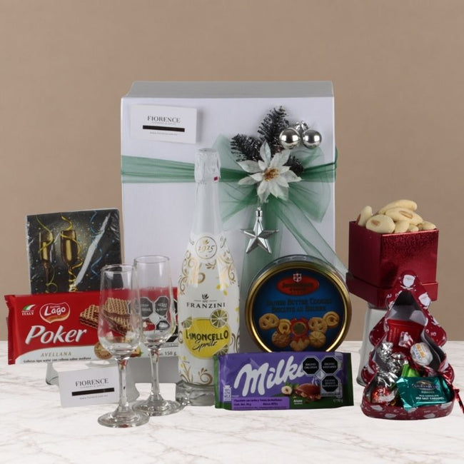 Caja Navideña de Regalo Dulce con Limoncello Spritz