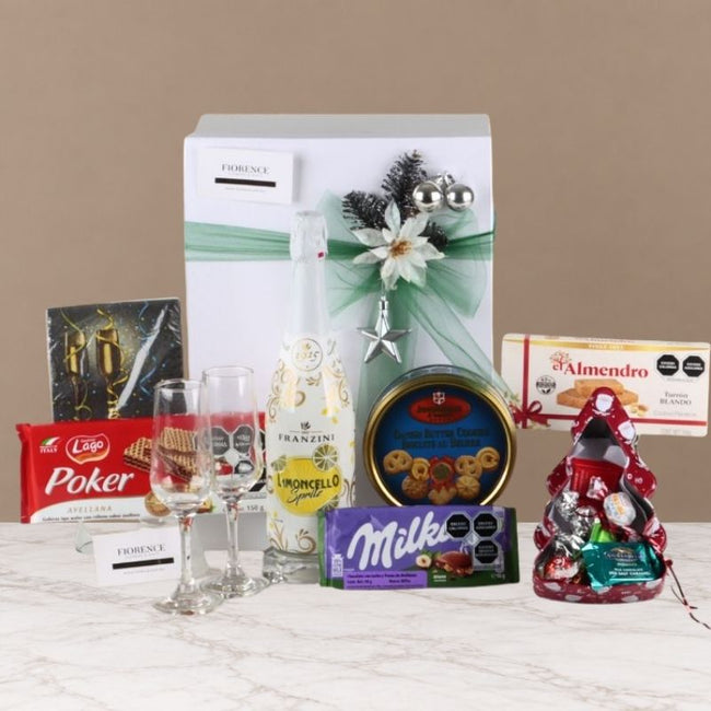 Caja Navideña de Regalo Dulce con Limoncello Spritz