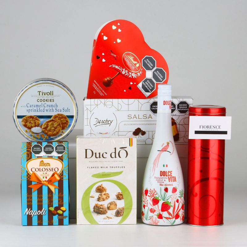 Caja de regalo premium con delicias dulces