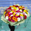 Ramo “Frida”: 100 Gerberas Multicolores