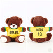 “Brazil” Candy Bouquet with Custom Soccer Bear, Sweets & Balloon