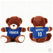 “France” Candy Bouquet with Custom Soccer Bear, Sweets & Balloon