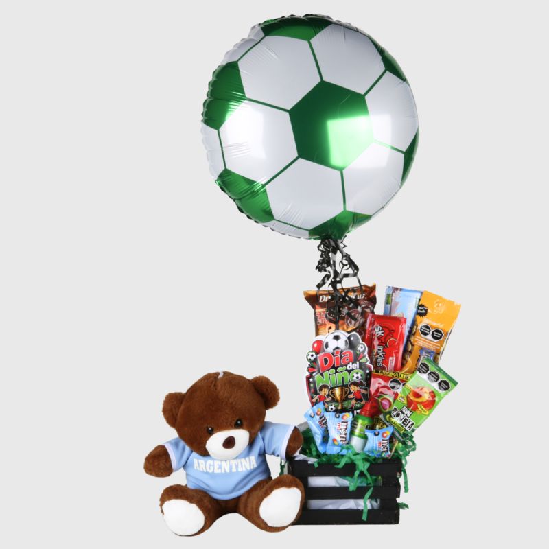 World Cup Fan Set: Plush, Snacks & Soccer Balloon