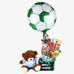 “Argentina” Candy Bouquet with Custom Soccer Bear, Sweets & Balloon