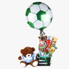 “Argentina” Candy Bouquet with Custom Soccer Bear, Sweets & Balloon