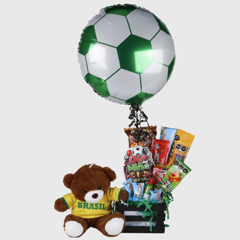 World Cup Fan Set: Plush, Snacks & Soccer Balloon