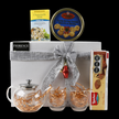 Caja de Regalo Navideña con Set de Tetera, Galletas y Té